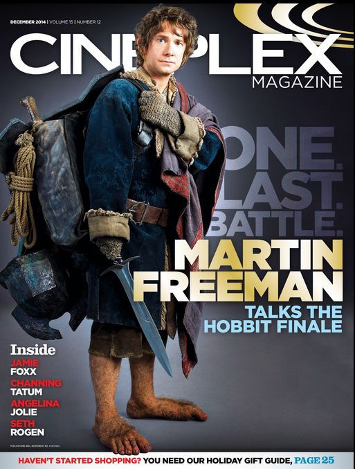 CINEPLEX magazine side cover December 2014