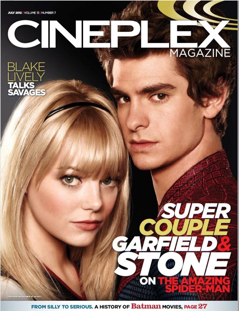CINEPLEX magazine side cover  Vol 13 No  7  July 2012