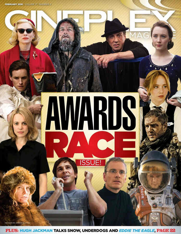 CINEPLEX magazine side cover February 2016