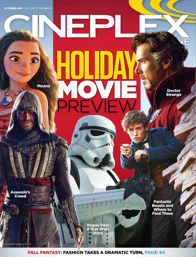 CINEPLEX magazine side cover October 2016