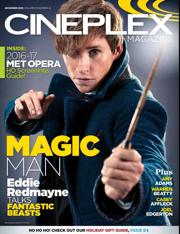 CINEPLEX magazine side cover November 2016