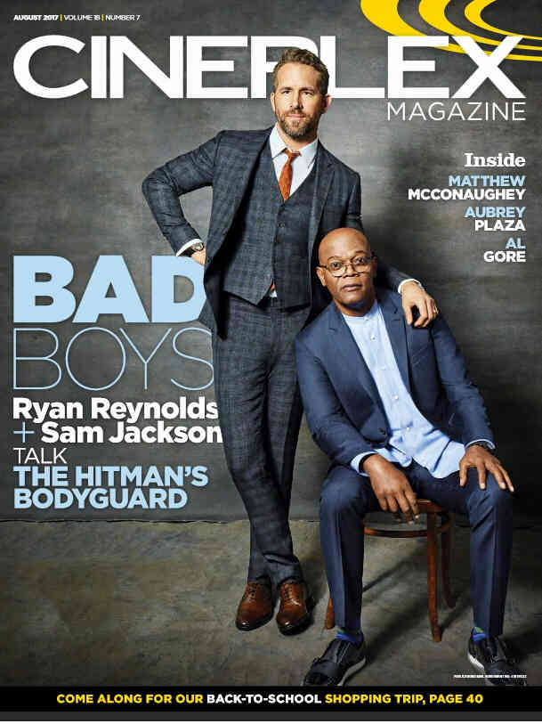 CINEPLEX magazine side cover August 2017