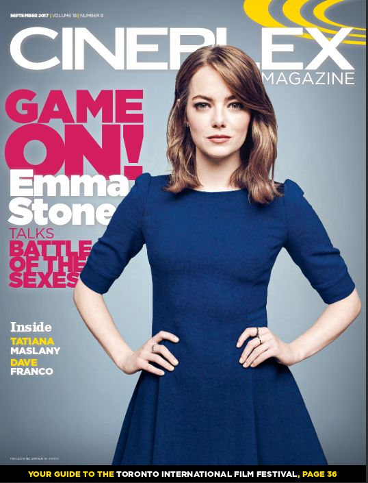 CINEPLEX magazine side cover September 2017