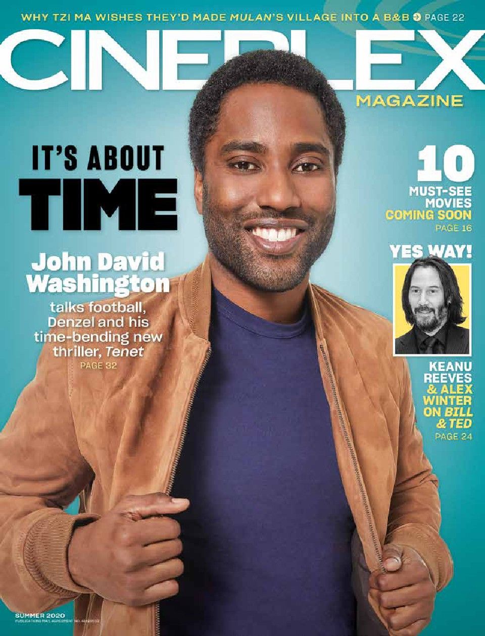CINEPLEX magazine side cover Summer 2020