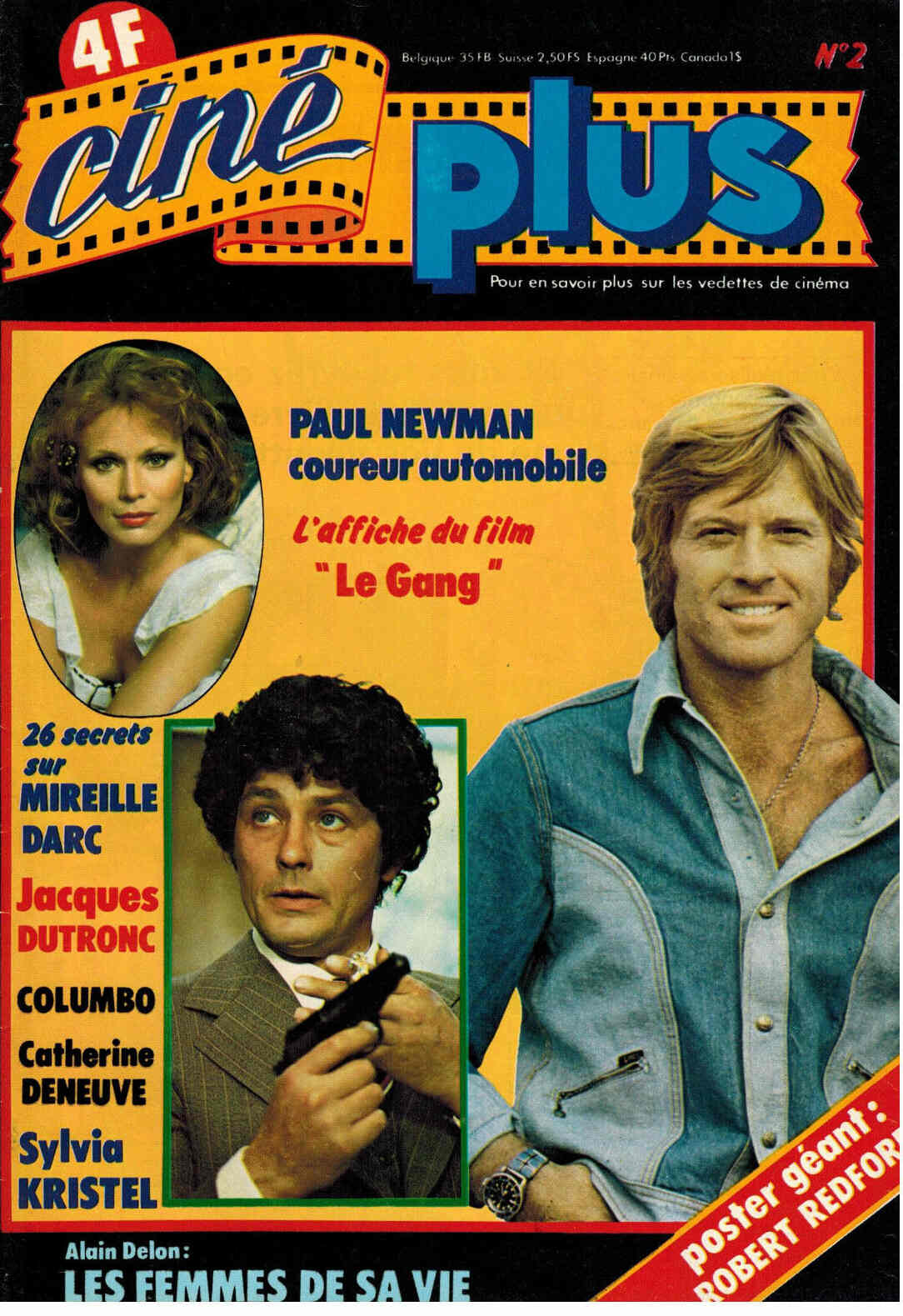 CINE PLUS magazine side cover Issue 2 February 1977