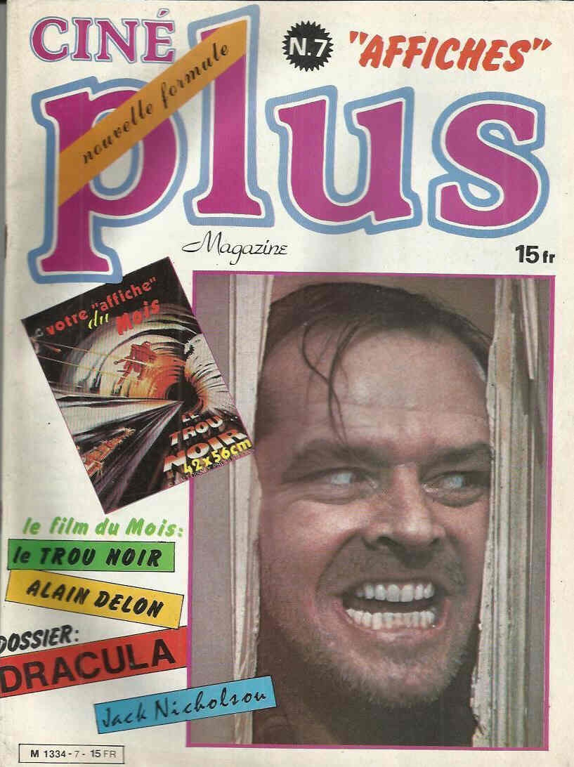 CINE PLUS magazine side cover Issue 7 October 1980