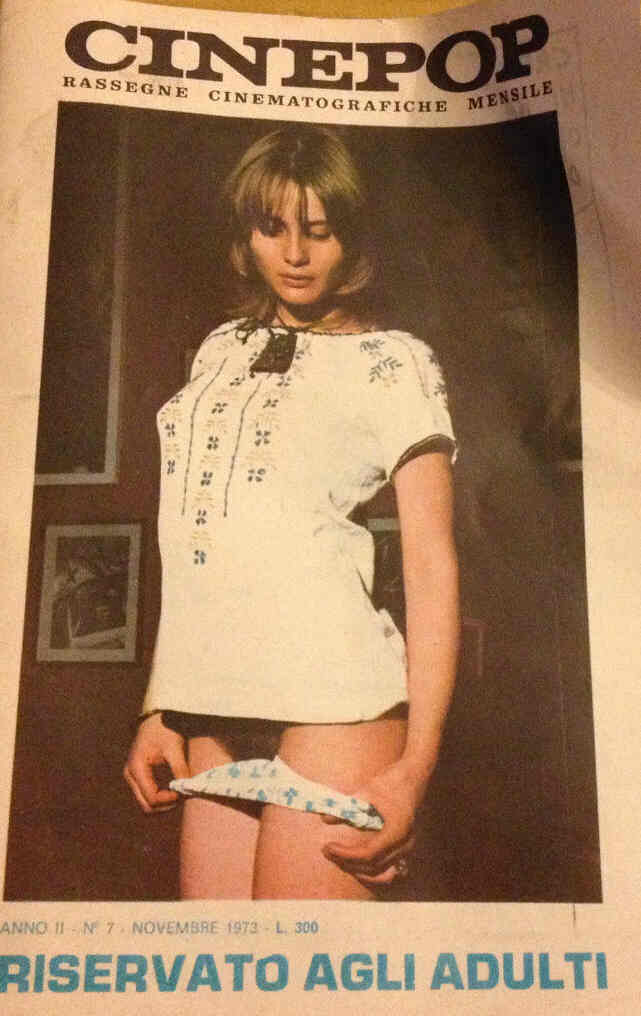 CINEPOP magazine side cover Issue 7 November 1973