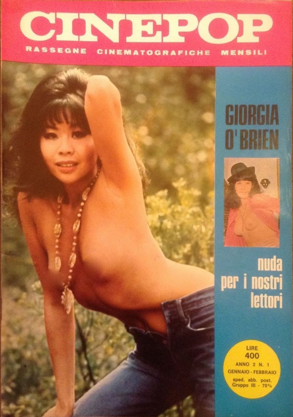 CINEPOP magazine side cover Issue 1 January/February 1973