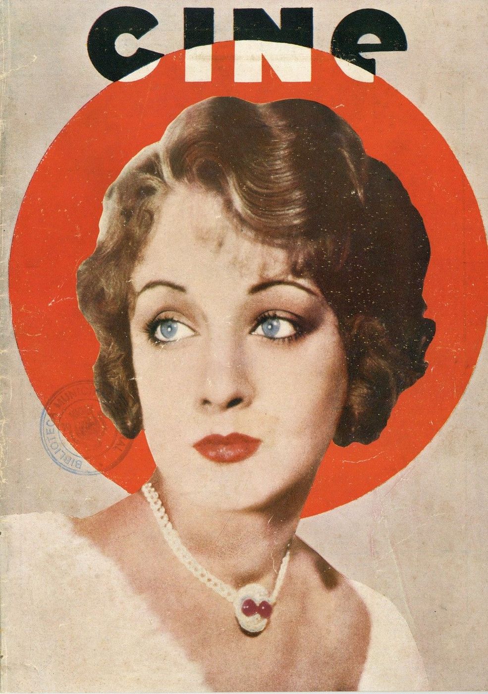 CINE (Portugal) magazine side cover Issue 16 December 1929