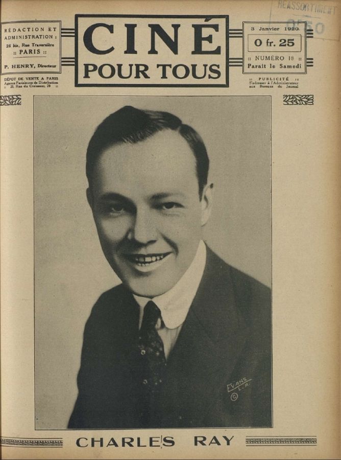 CINE POUR TOUS magazine side cover Issue 18 3 January 1920