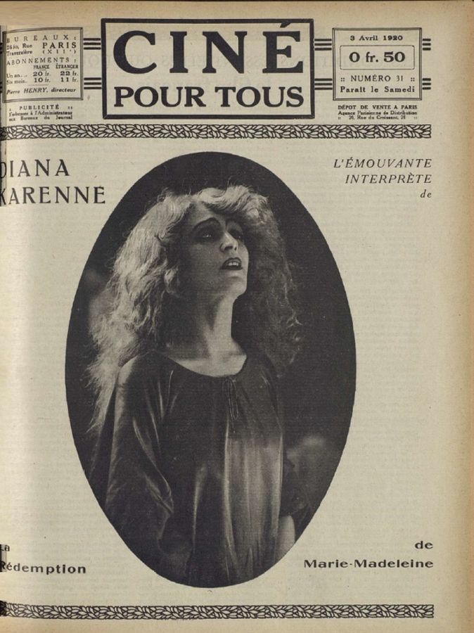 CINE POUR TOUS magazine side cover Issue 31 3 April 1920