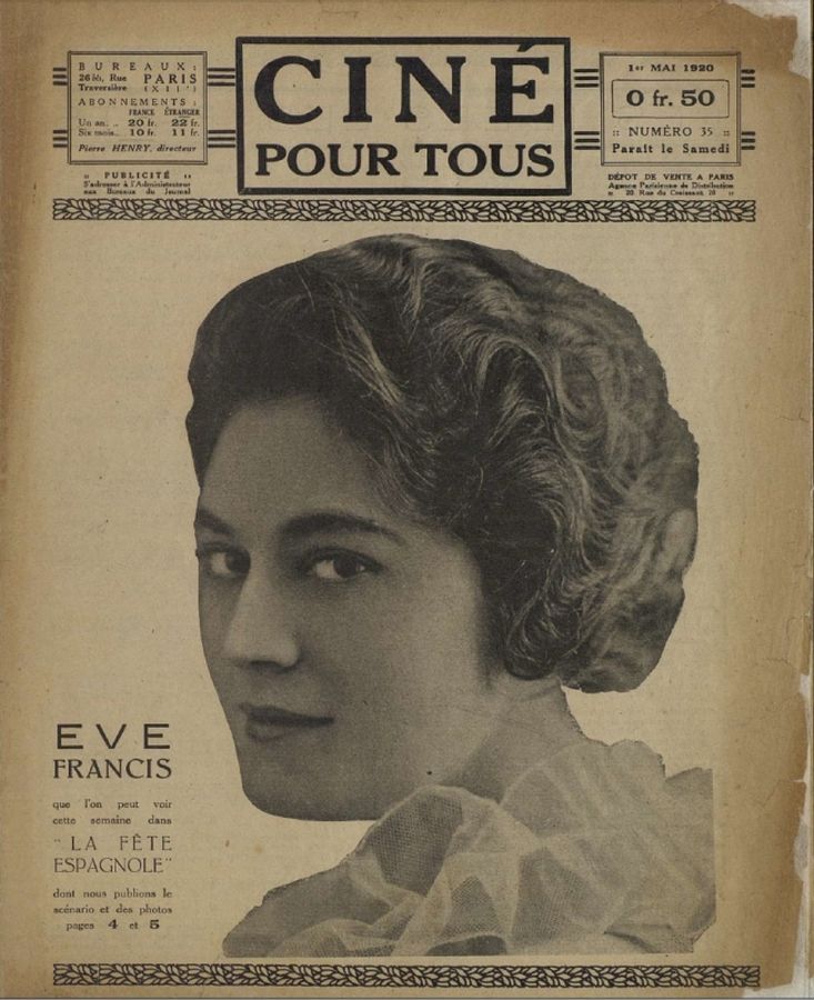 CINE POUR TOUS magazine side cover Issue 35 1 May 1920