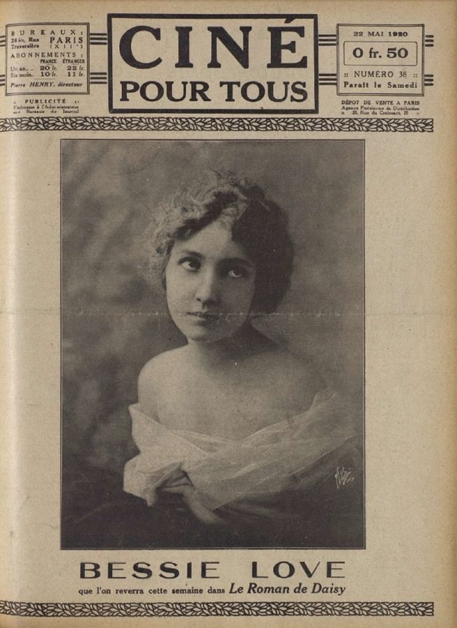 CINE POUR TOUS magazine side cover Issue 38 22 May 1920