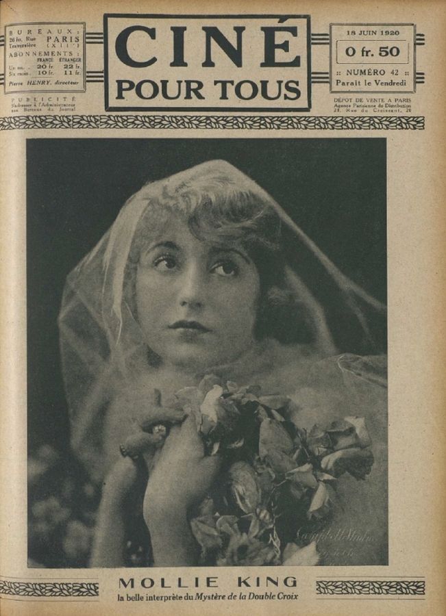 CINE POUR TOUS magazine side cover Issue 42 18 June 1920