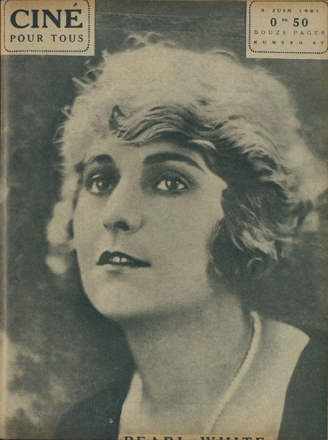 CINE POUR TOUS magazine side cover Issue 67 3 June 1921