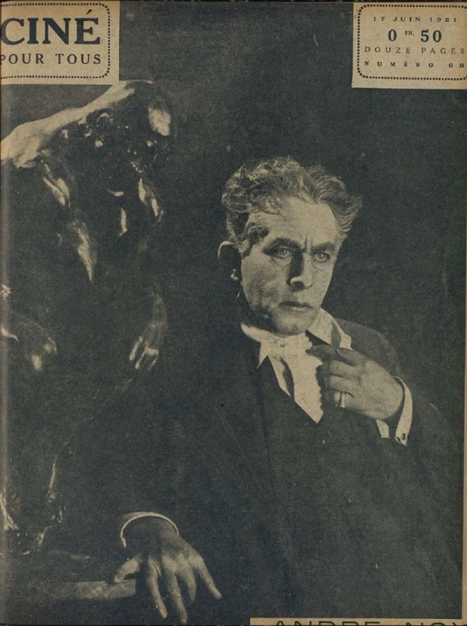 CINE POUR TOUS magazine side cover Issue 68 17 June 1921