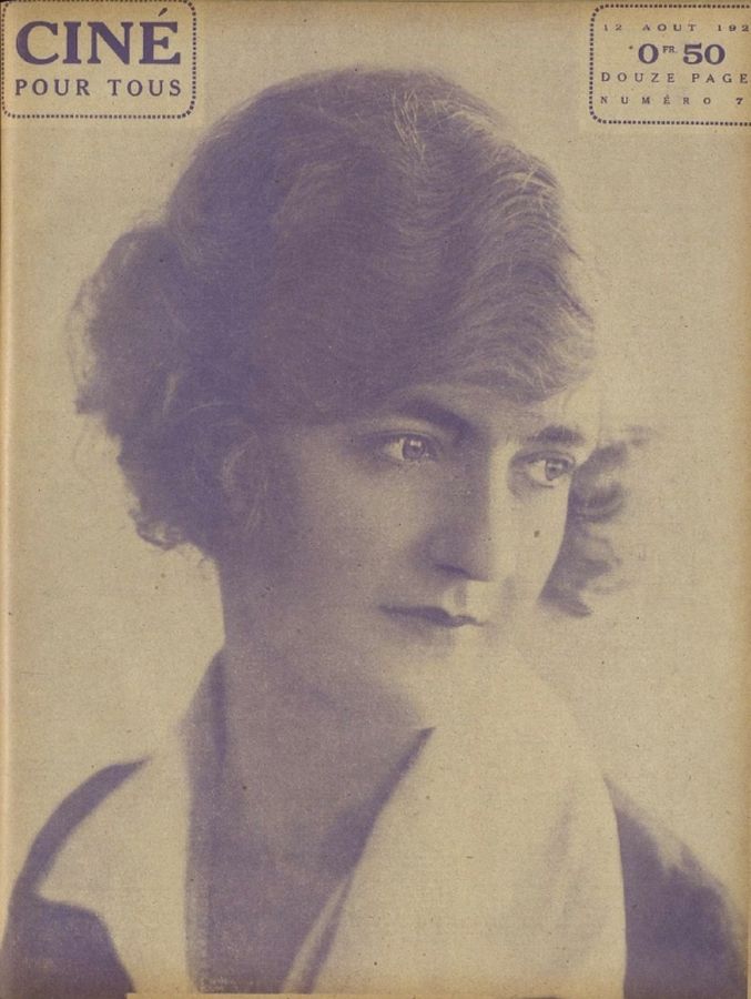CINE POUR TOUS magazine side cover Issue 72 12 August 1921