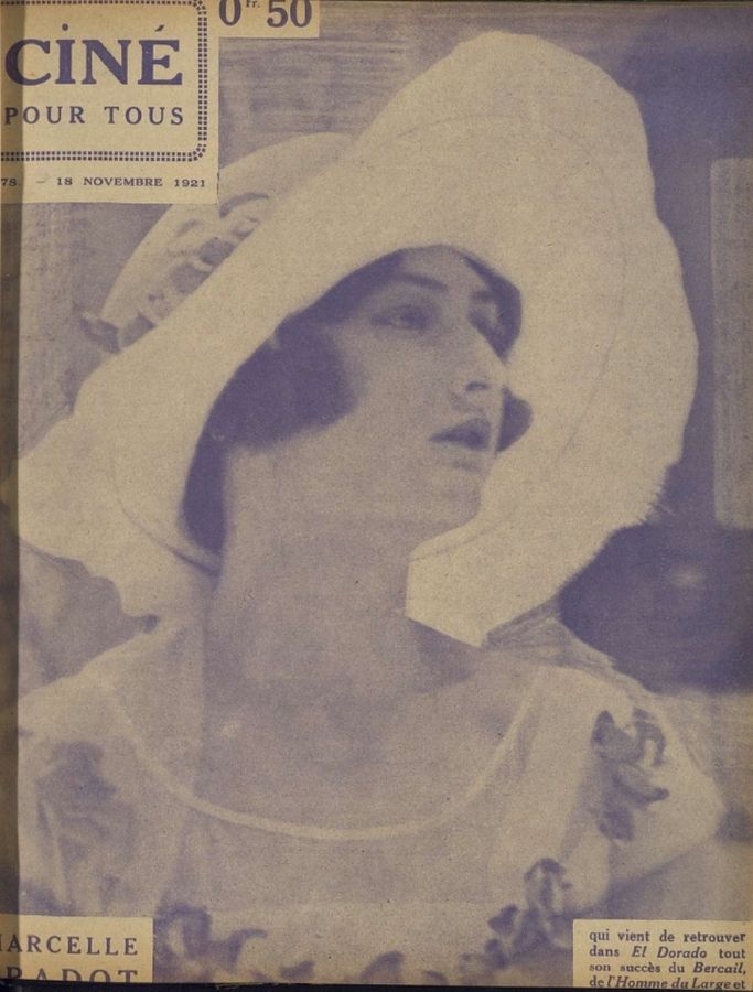 CINE POUR TOUS magazine side cover Issue 78 18 November 1921