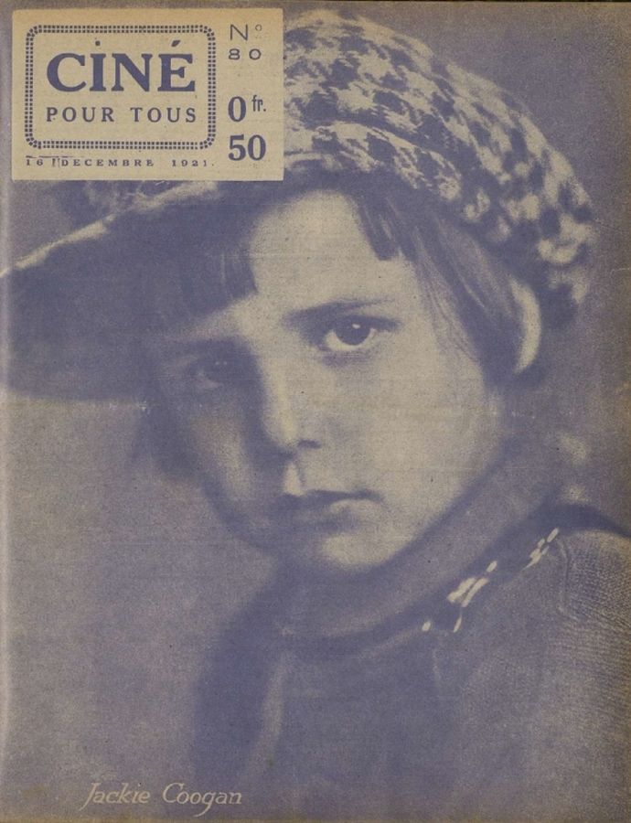 CINE POUR TOUS magazine side cover Issue 80 16 December 1921