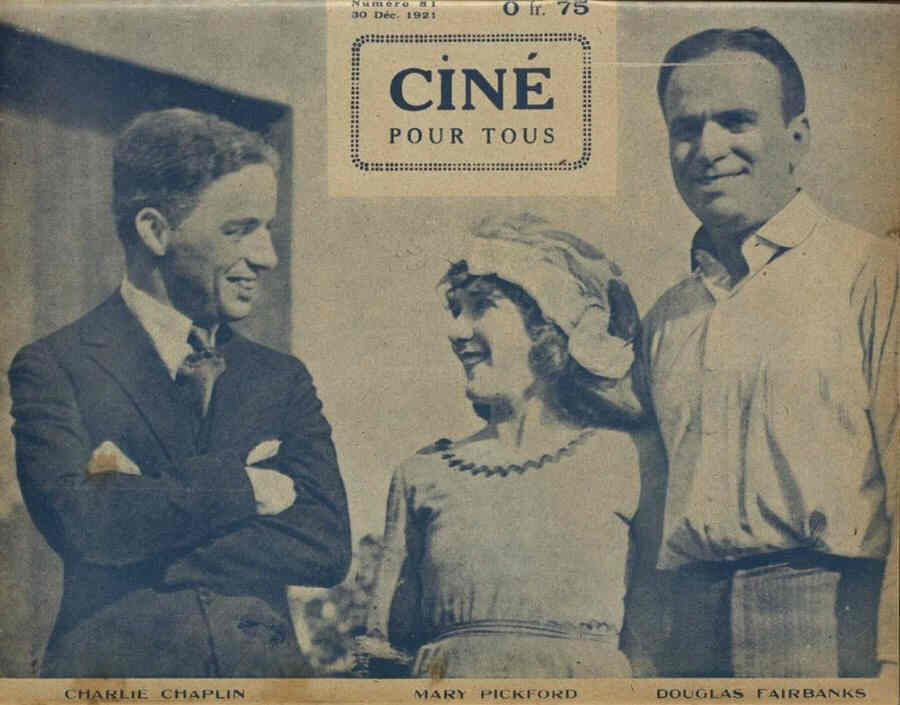 CINE POUR TOUS magazine side cover Issue 81 30 December 1921