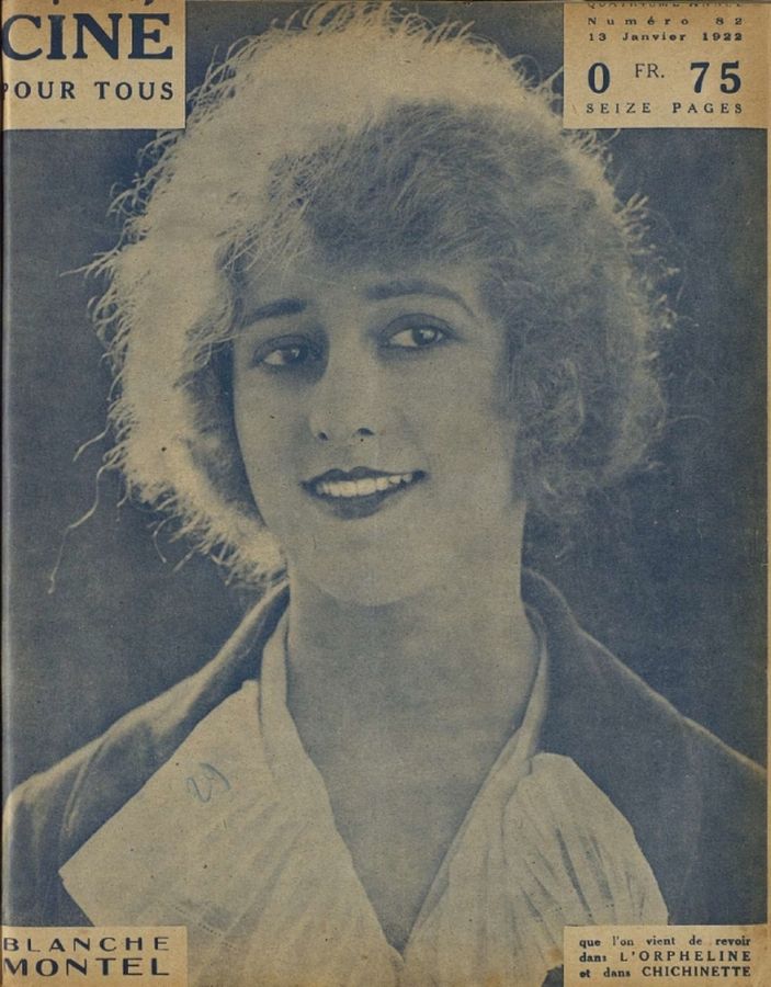 CINE POUR TOUS magazine side cover Issue 82 13 January 1922
