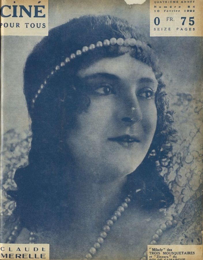 CINE POUR TOUS magazine side cover Issue 84 10 February 1922