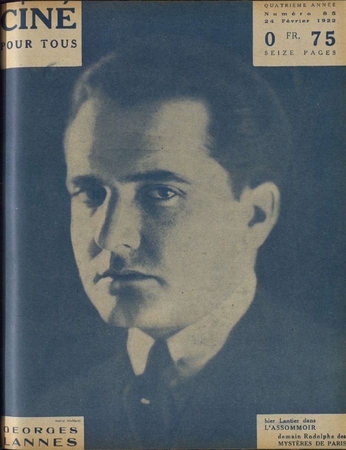 CINE POUR TOUS magazine side cover Issue 85 24 February 1922