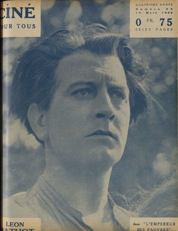 CINE POUR TOUS magazine side cover Issue 86 10 March 1922
