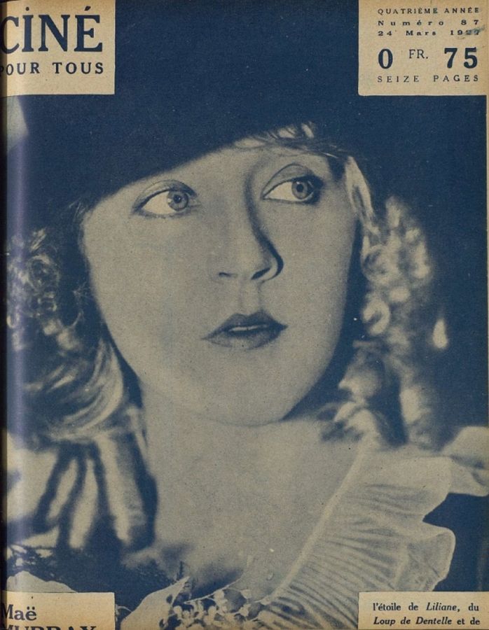CINE POUR TOUS magazine side cover Issue 87 24 March 1922