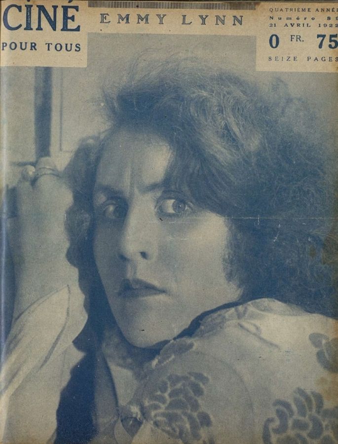 CINE POUR TOUS magazine side cover Issue 89 21 April 1922