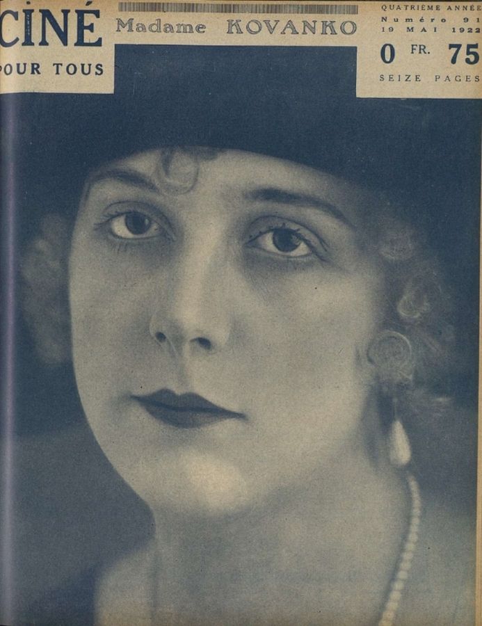 CINE POUR TOUS magazine side cover Issue 91 19 May 1922