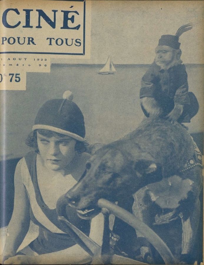 CINE POUR TOUS magazine side cover Issue 96 11 August 1922