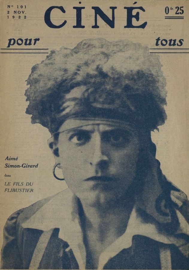 CINE POUR TOUS magazine side cover Issue 101 2 November 1922