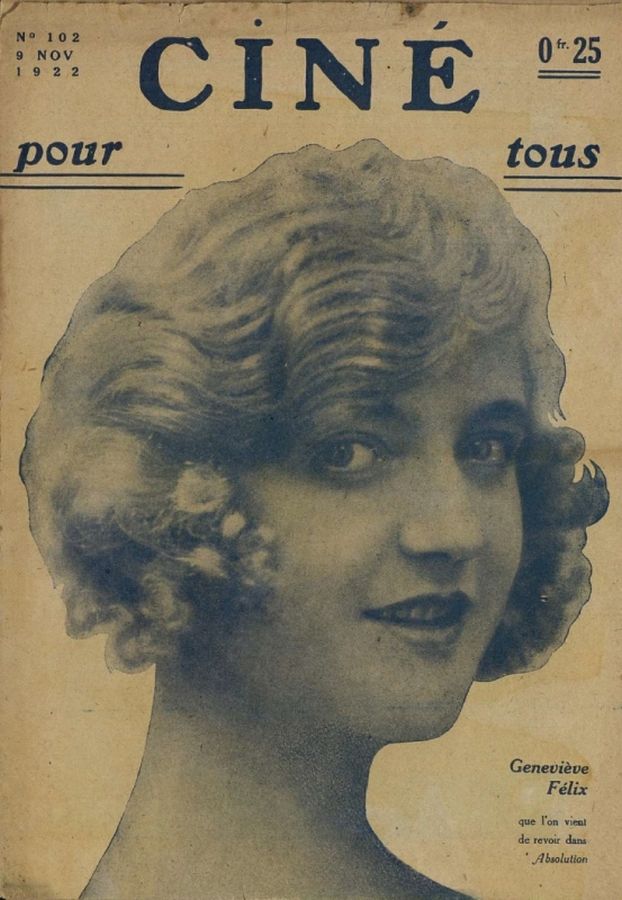 CINE POUR TOUS magazine side cover Issue 102 9 November 1922