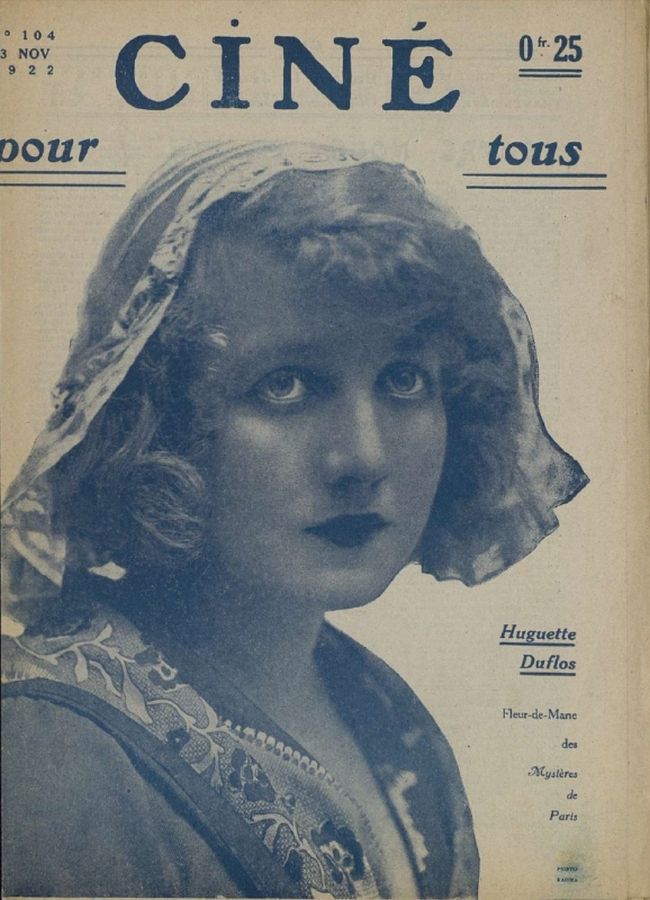 CINE POUR TOUS magazine side cover Issue 104 23 November 1922