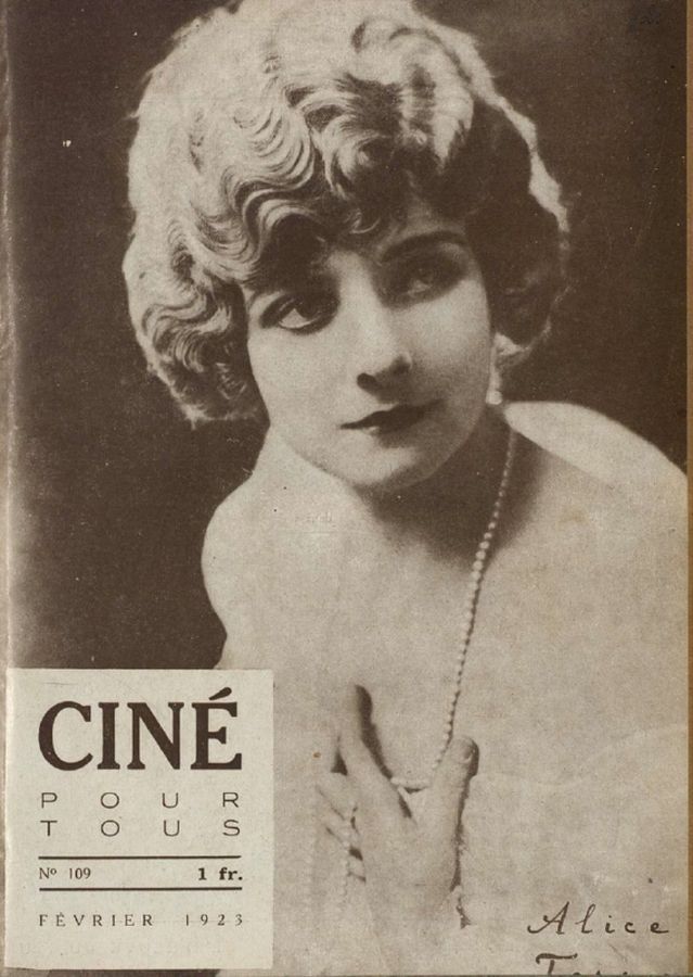 CINE POUR TOUS magazine side cover Issue 109 February 1923