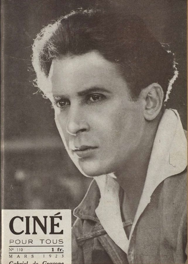 CINE POUR TOUS magazine side cover Issue 110 March 1923