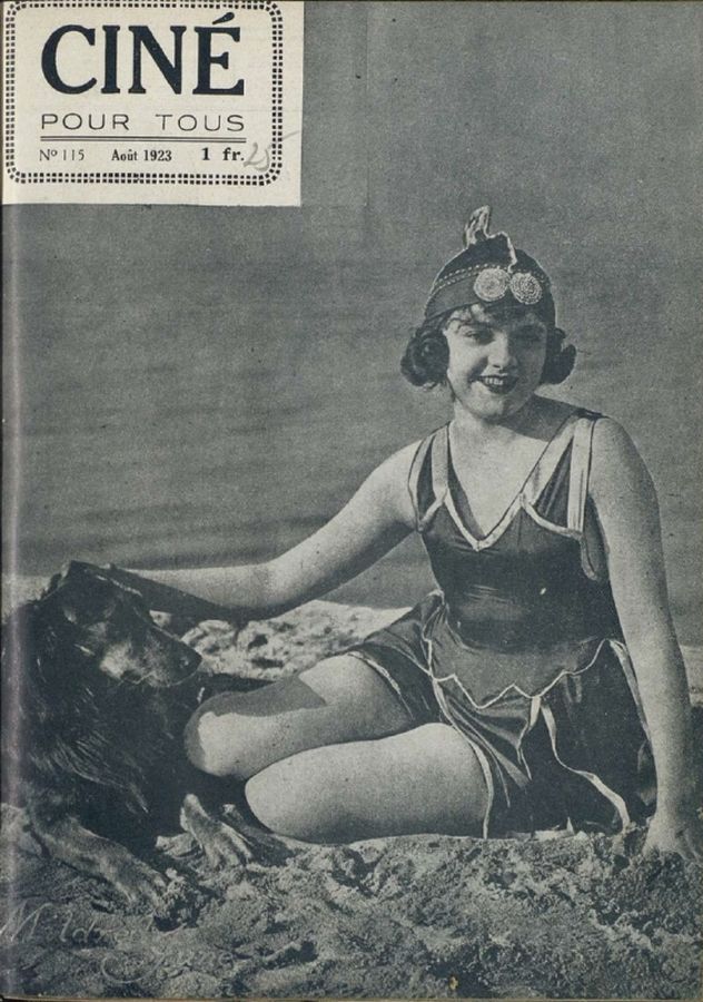 CINE POUR TOUS magazine side cover Issue 115 August 1923