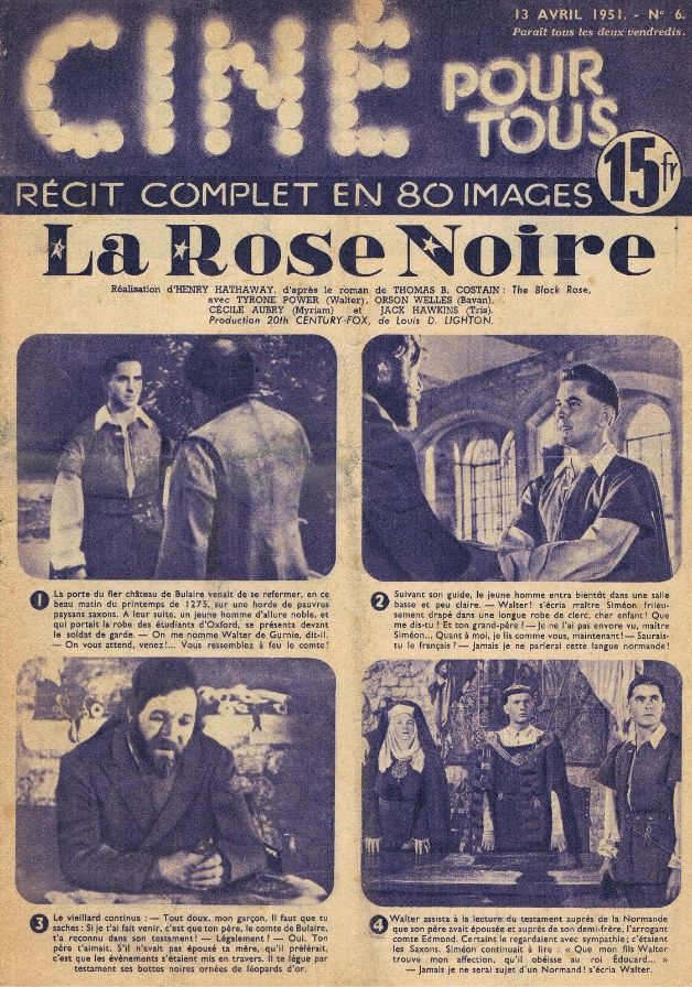 CINE POUR TOUS (50s) magazine side cover Issue 6 13 April 1951