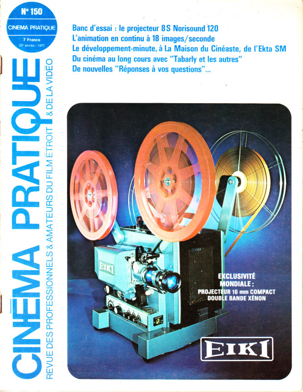 CINEMA PRATIQUE magazine side cover Issue 150   1977