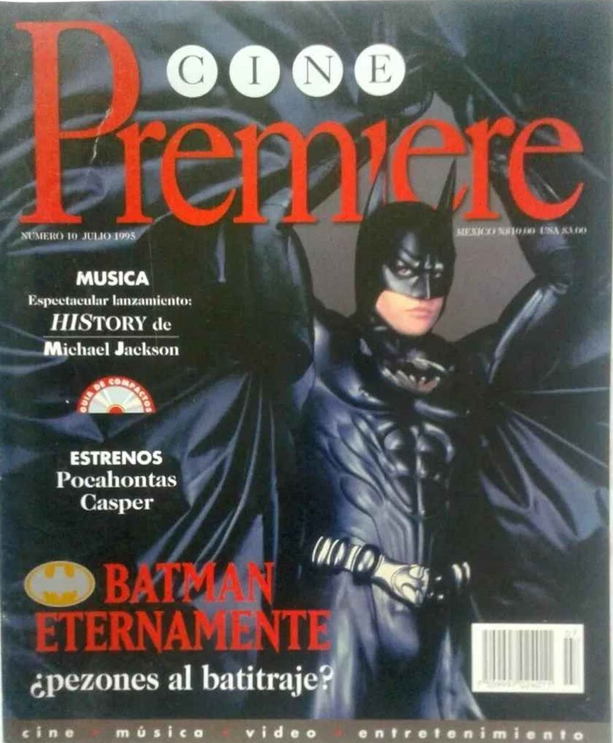 CINE PREMIERE magazine side cover Issue 10  July 1995
