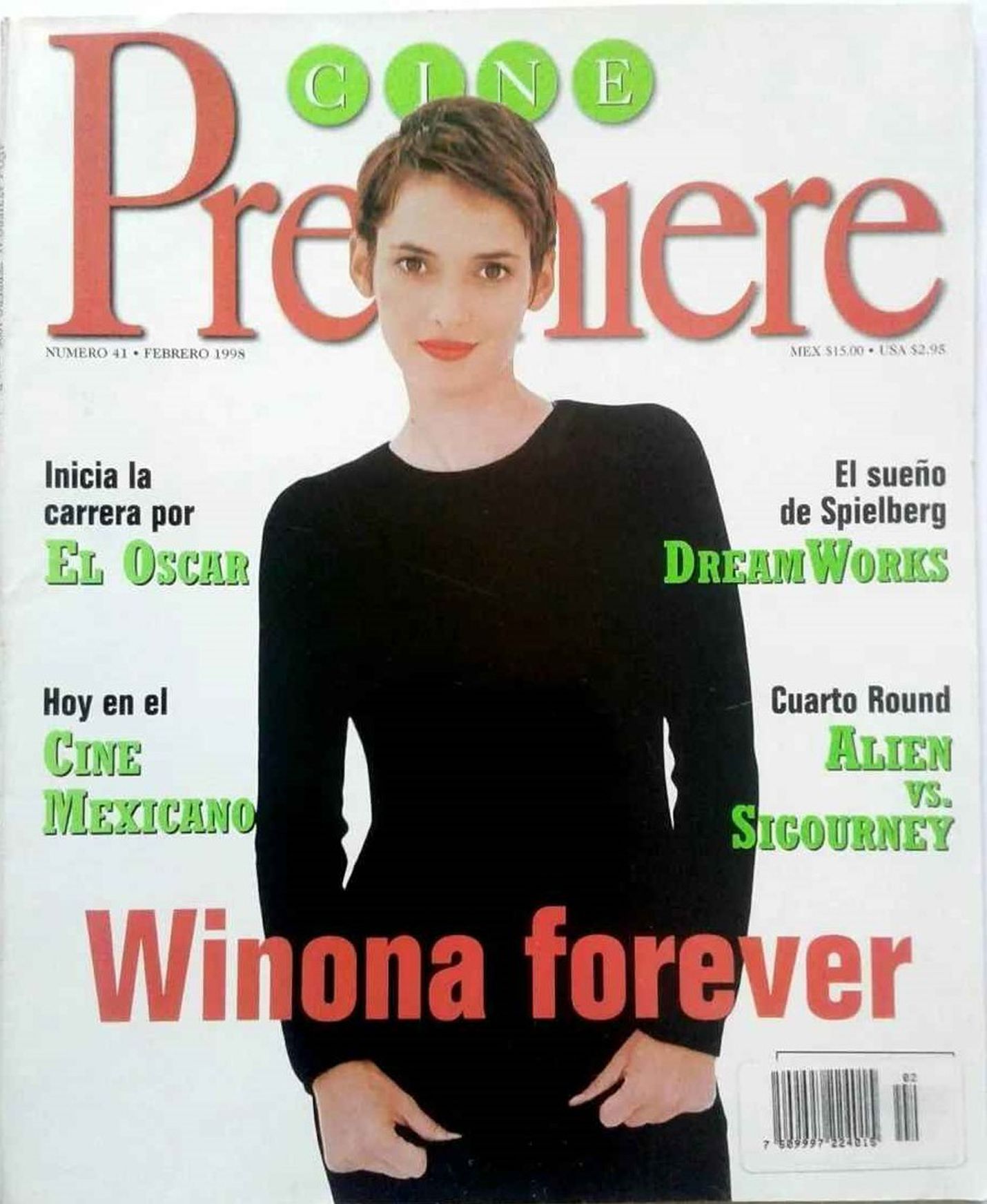 CINE PREMIERE magazine side cover Issue 41  February 1998