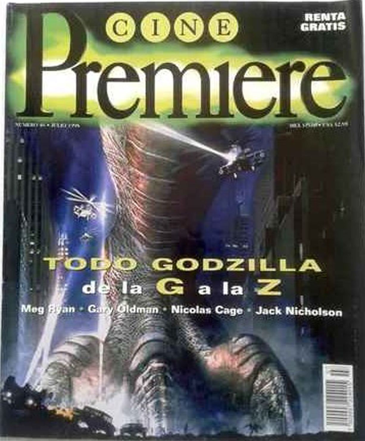 CINE PREMIERE magazine side cover Issue 46  July 1998