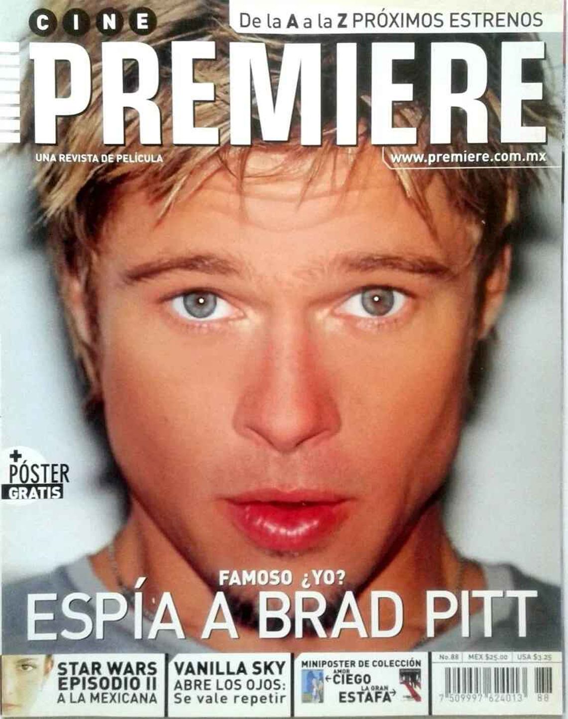 CINE PREMIERE magazine side cover Issue 88  January 2002