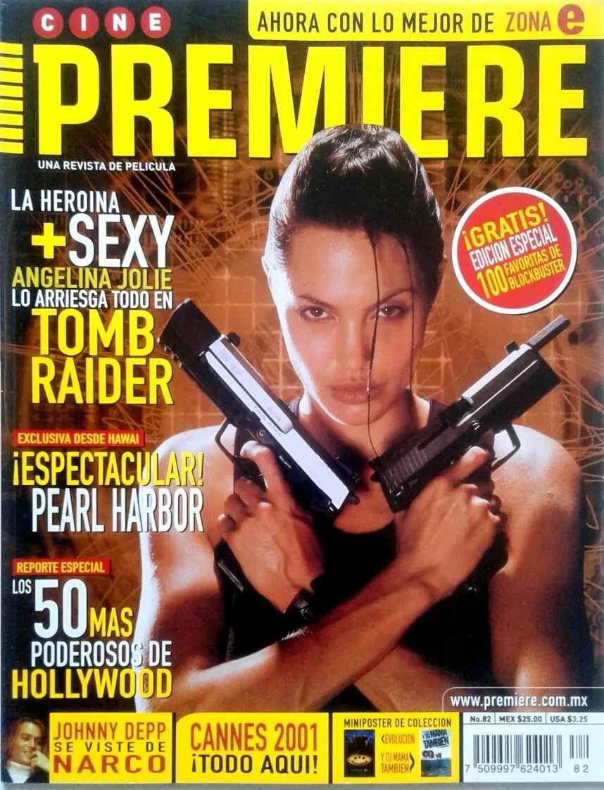 CINE PREMIERE magazine side cover Issue 82  July 2001
