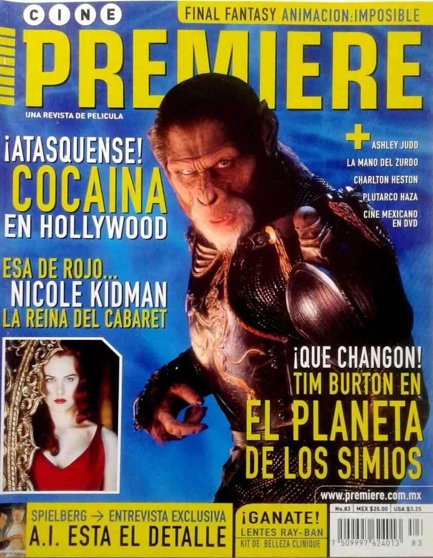 CINE PREMIERE magazine side cover Issue 83  August 2001