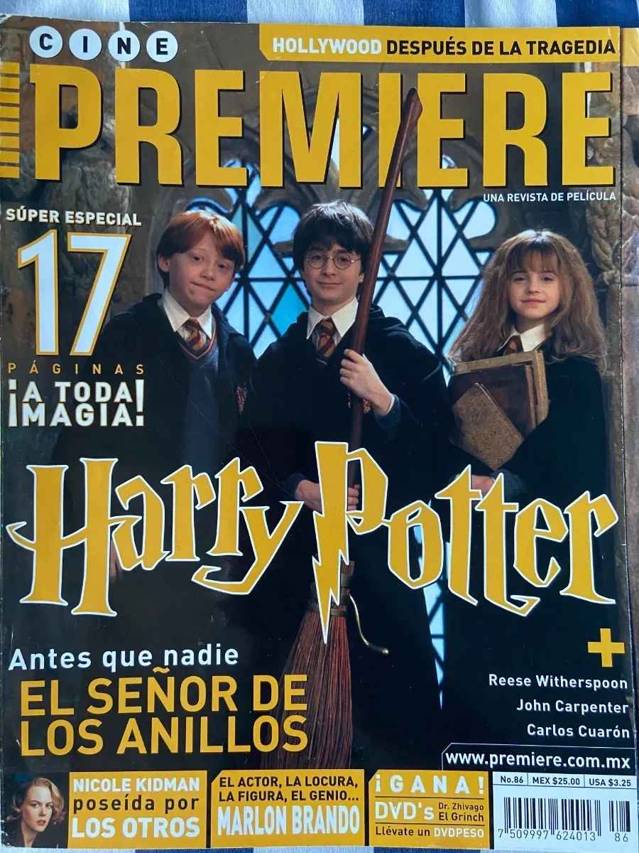CINE PREMIERE magazine side cover Issue 86  November 2001
