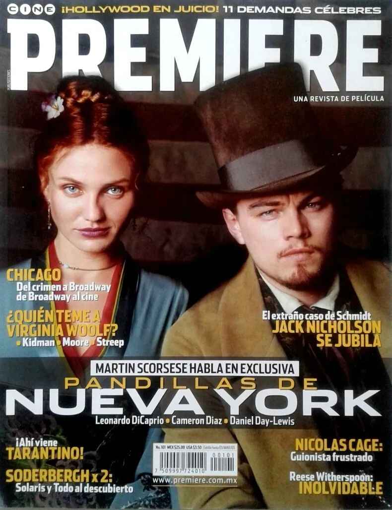 CINE PREMIERE magazine side cover Issue 101  February 2003