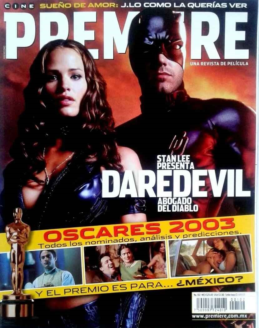 CINE PREMIERE magazine side cover Issue 102  March 2003