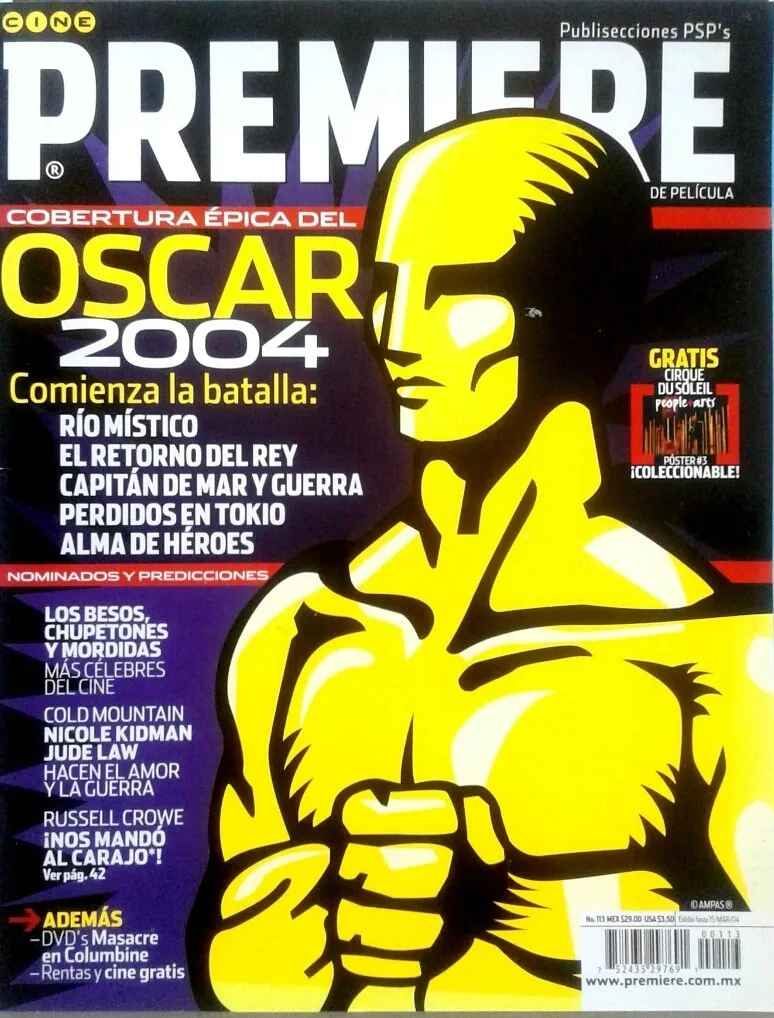 CINE PREMIERE magazine side cover Issue 113  February 2004